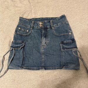 Windsor Blue Denim Mini Skirt